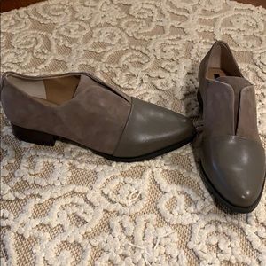 SOLD——Brand new Tahari loafers. Grayish beige